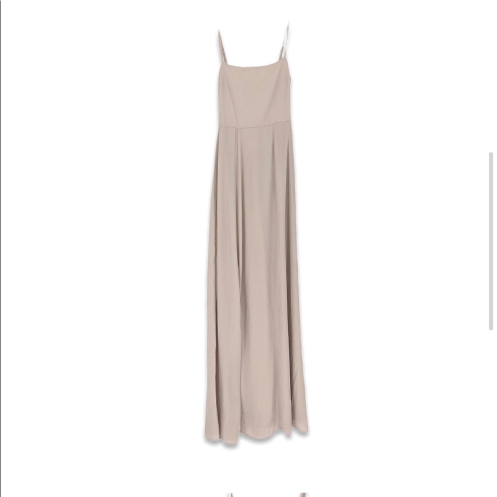 Show Me Your MuMu Lauren Tie Maxi Dress in Show Me The Ring Crisp size XS